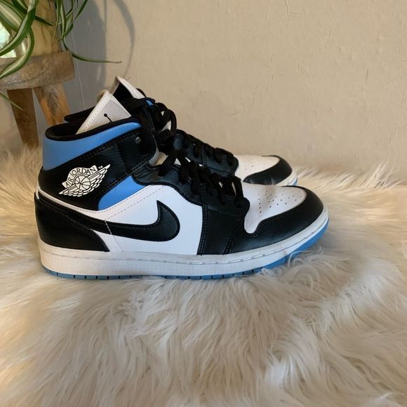 Nike Shoes Air Jordan Mid University Blue Sneaker Poshmark